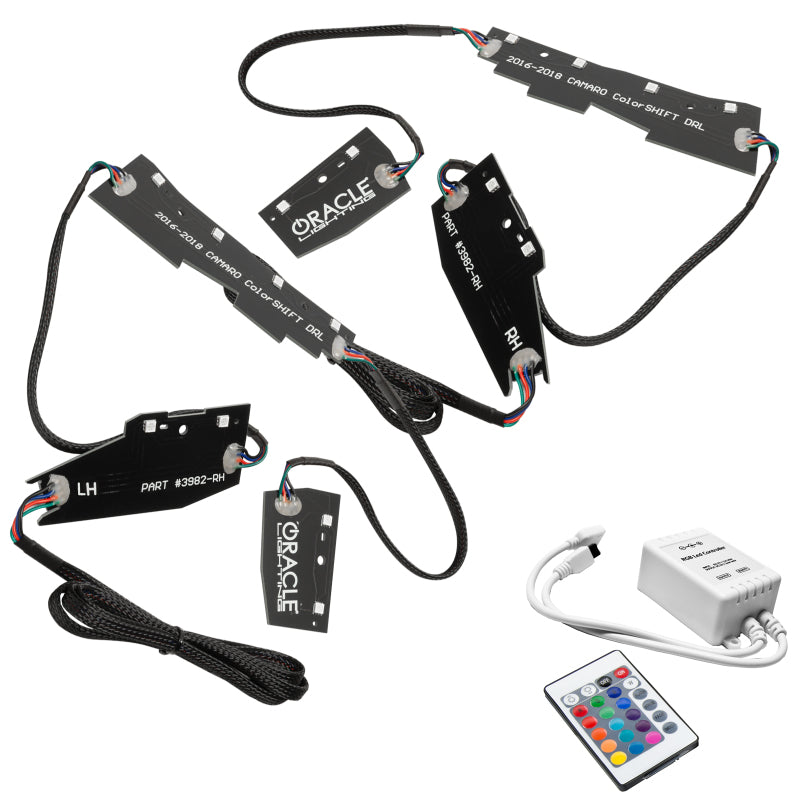 Oracle 16-18 Chevy Camaro RGB+W Headlight DRL  Kit - ColorSHIFT w/ Simple Controller