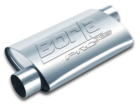 Borla Pro-XS 2in Tubing 14in x 4in x 9.5in Oval Offset/Offset Muffler