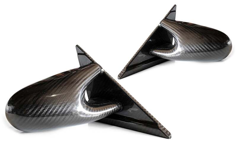 GReddy Nissan R34 Skyline Garage Active Group A Type Dry Carbon Side Mirrors - Set