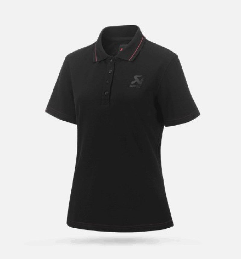 Akrapovic Corpo Polo Black Womens - XS