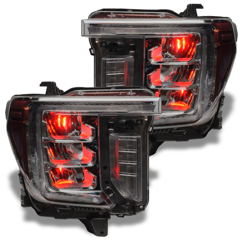 Oracle 19-21 Silverado/Sierra 1500 RGB Demon Eye Headlight Kit - w/o Controller