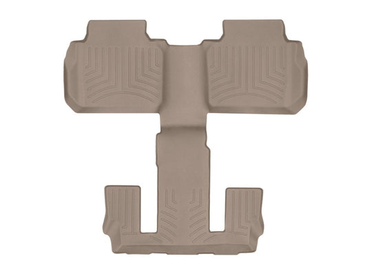 WeatherTech 2017 GMC Acadia Rear FloorLiner - Tan (2nd Row Bucket Seats Only)