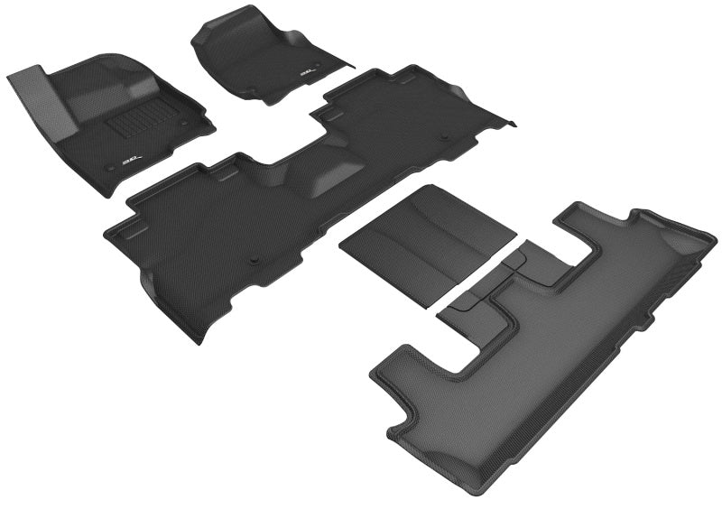 3D MAXpider 18-24 Lincoln Navigator W/ Bucket 2nd Row Kagu Black Full Set
