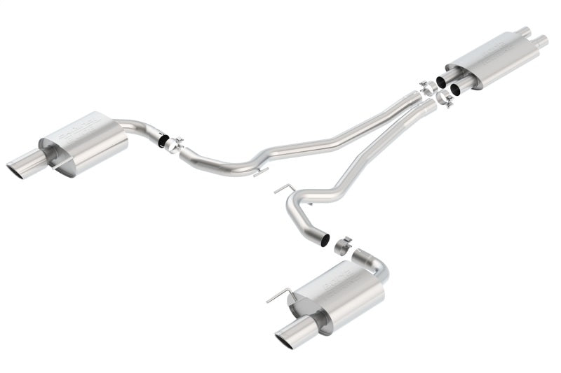 Borla Touring Cat-Back 15 Ford Mustang GT 5.0L V8 MT/AT 2.5in pipe 4in tip