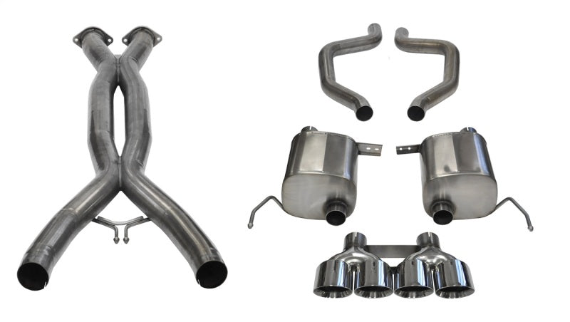 Corsa 2015+ Chevrolet Corvette C7 Z06 2.75in Dual Rear Xtreme Cat-Back Exhaust w/ Quad Polis