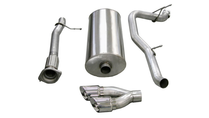 Corsa 2007-2010 Cadillac Escalade ESV 6.2L V8 Polished Sport Cat-Back Exhaust