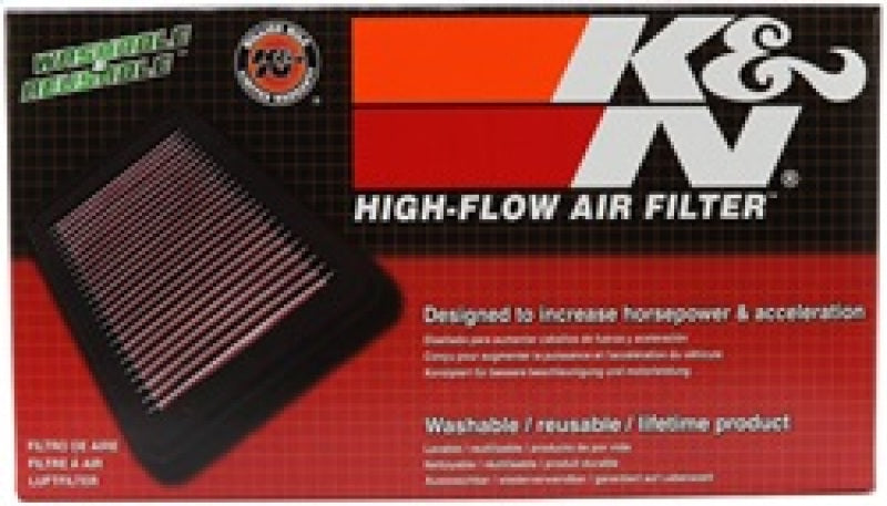 K&N Replacement Panel Filter for Peugeot / Citroen 13in O/S Length x 4in O/S Width x 1.125in Height