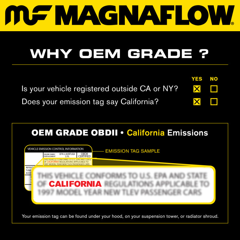 MagnaFlow Direct Fit Catalytic Converter 2011 Ford Mustang 3.7L