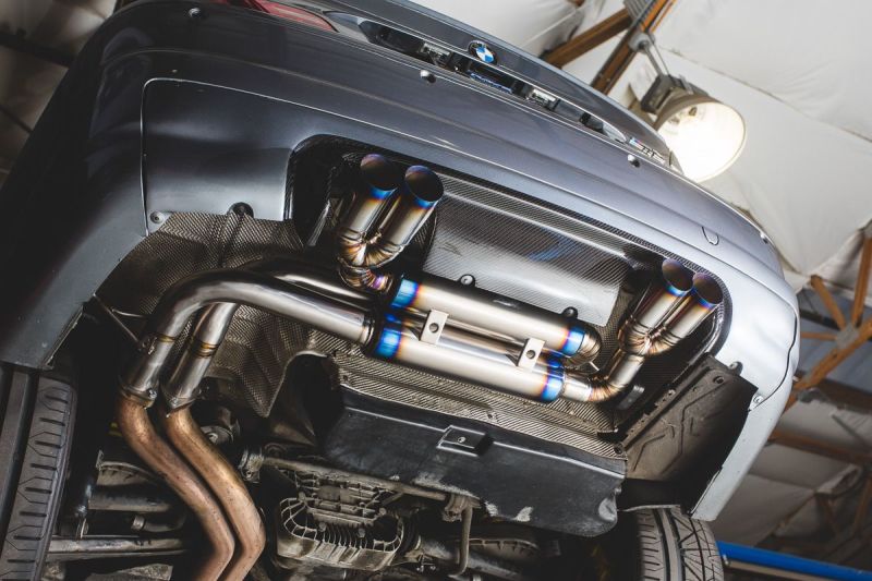 VR Performance 01-05 BMW M3 E46 Titanium Exhaust System- Quad Titanium Tips