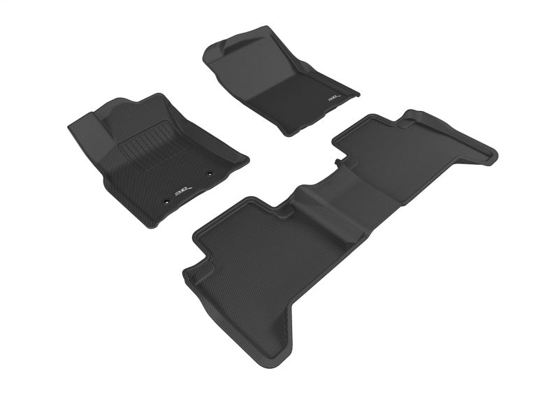 3D MAXpider 16-17 Toyota Tacoma Double Cab Kagu Black Full Set (PASSENGERS SIDE NO Retention)