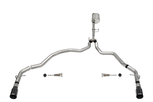 Corsa 2021-2025 Ford F-150 Regular Cab/ 8in Bed 3.5L V6 Sport Cat-Back Dual Rear Exit-