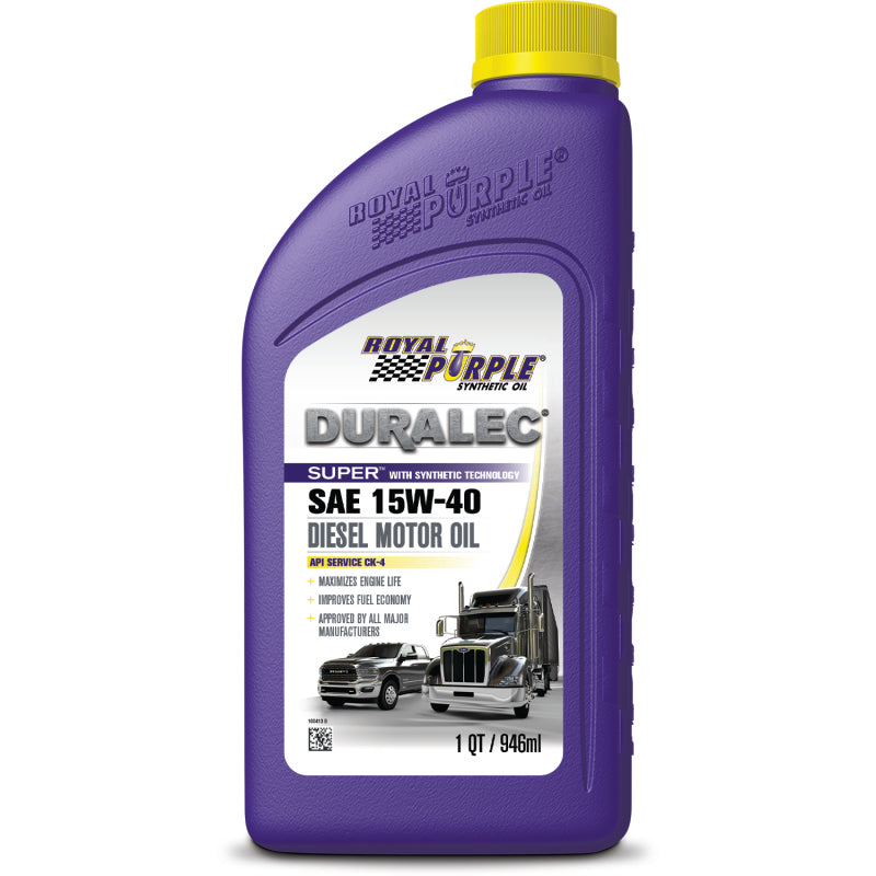 Royal Purple Duralec Super Diesel 15W40 CK-4 Motor Oil - 1 Quart