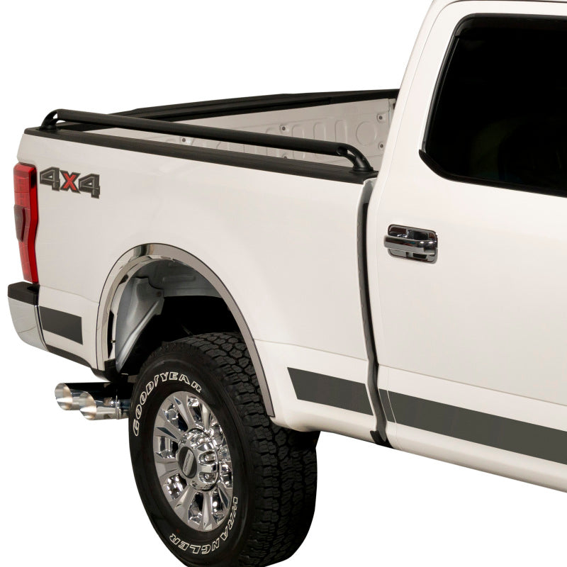 Putco 09-18 Ram 1500 - 5.7in Bed Locker Side Rails - Black Powder Coated