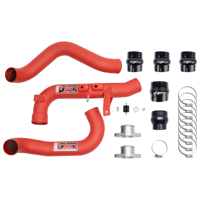 Injen 22-23 Honda/Acura Civic/Si/Integra 1.5L Turbo Aluminum Intercooler Pipe Kit - Wrinkle Red