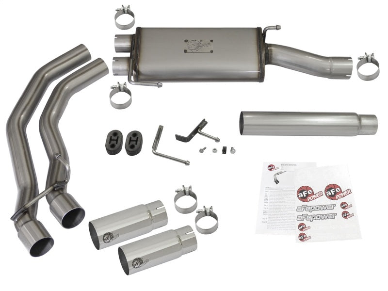 aFe Rebel Exhausts Cat-Back SS Ford F-150 04-08 V8 4.6/5.4L w/ Polished Tips