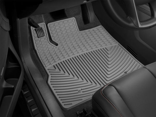WeatherTech 2019+ Chevrolet Silverado 1500 Rear Rubber Mats - Grey