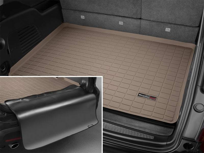 WeatherTech 15+ Cadillac Escalade ESV Cargo Liner w/ Bumper Protector - Tan